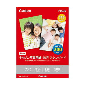 (まとめ) キヤノン 写真用紙・光沢 スタンダードSD-201L200 L判 0863C002 1冊(200枚) 【×10セット】 (メーカー直送)