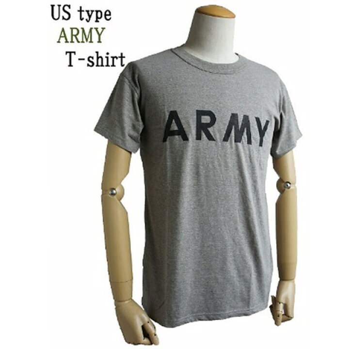 楽天市場】USタイプ ARMY Tシャツ M 杢グレー 綿混 ティーシャツ