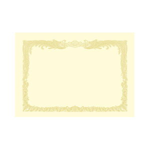 (まとめ) タカ印 OA賞状用紙 クリーム A3 タテ書用 10-1087 1冊(10枚) 【×5セット】 (メーカー直送)