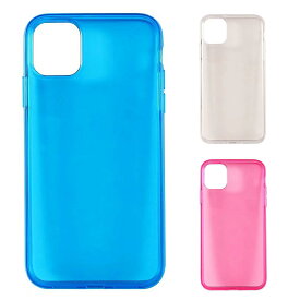 【処分特価】 iPhone 11 / 11Pro / 11ProMax 対応 スマホケース 背面ケース clear tpu case ソフトケース TPU素材 クリアケース 色付き透明ケース マイクロドット加工 密着防止 密着痕防止 ブルー クリア ピンク