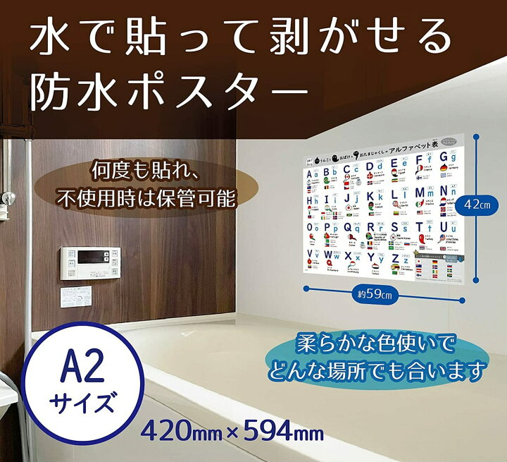 楽天市場】お風呂ポスター A2 (60×42cm) 【 うんこ おばけ おたまじゃくしデザイン 国旗で覚える アルファベット表 】 ( ABC ) 日本製 防水 学習ポスター お風呂 英語 おすすめ おしゃれ 知育 おもちゃ 1歳 九九 赤ちゃん 幼児 : 日記 お風呂ポスター直営notelife 楽天市場】お風呂ポスター A2 (60×42cm) 【 うんこ おばけ おたまじゃくしデザイン 国旗で覚える アルファベット表 】 ( ABC ) 日本製 防水 学習ポスター お風呂 英語 おすすめ おしゃれ 知育 おもちゃ 1歳 九九 赤ちゃん 幼児 : 日記 お風呂ポスター直営notelife