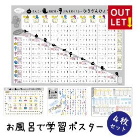 【訳あり品】 お風呂ポスター 【選べるポスター うんこ ver 】 A2 (60×42cm) 算数 日本製 防水 ノートライフ 学習ポスター インド式かけ算 ポスター 学習 お風呂 おふろ ぽすたー ギフト 知育 たしざん かけ算 すうじ ひらがな