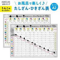 お風呂ポスター たしざん・ひきざん A2（60×42cm）日本製 防水｜うんこ・おばけ・おたまじゃくし デザイ…