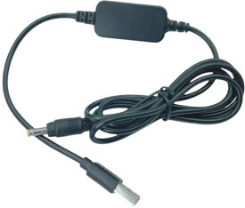 CNCTWO(コネクトツー) USB-DC(4.0/1.7) 5V→12V昇圧ケーブル 12V/1Aまで 1.1m ACアダプタ LED照明や監視カメラなどの小電力機器用に使用できます