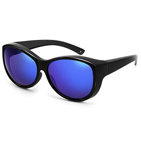[Br'Guras] オーバーサングラス レディース 偏光レンズ 運転 サングラス メガネの上から オーバーグラス 偏光防眩 オーバーサングラス レディース uv400 紫外線カット 釣り 運転 サングラス
