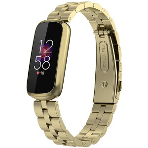 �Ή�Fitbit Luxe/Luxe Special Edition �o���h �X�e�����X �t�B�b�g�r�b�g Luxe �o���h �ϋv�� �K�тɂ��� Fitbit Luxe Special Edition �����x���g ���߉\ �r�W�l�X�� �j���ʗp�i�S�[���h�j