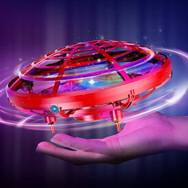 フライングボール DEERC ドローン こども向け 女の子 おもちゃ ラジコン 室内 ヘリコプター ドローン UFO ミニドローン ジェスチャー制御 ハンドコントロール 五つのセンサーが搭載 360度回転 自動回避障害機能 自動ホバリング 2段階スピード調整 LEDライト付き クリスマ