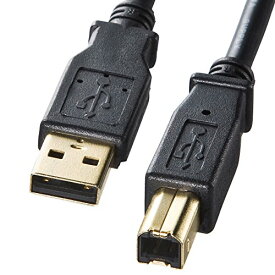 サンワサプライ USB2.0ケーブル(USB Aオス-USB Bオス) 3m ブラック KU20-3BKHK