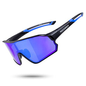 [ロックブロス] 偏光サングラス スポーツサングラス 自転車 超軽量 UV400 アイウェア 偏光レンズ ユニセックス 釣り／野球／ランニング／ゴルフ用