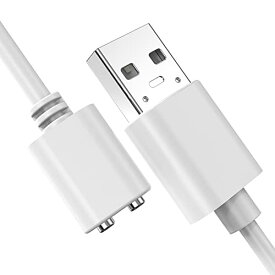 磁気充電ケーブル マグネット USB充電コード バイブアタッチメント用 30cm wuernine 2ピン間の距離2.5mm スマートウォッチに対応できない