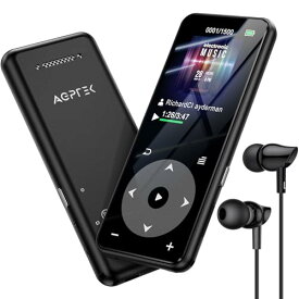 【ストレージUP】 MP3プレーヤー Bluetooth5.3 内蔵32GB AGPTEK ウォークマン HIFI スピーカー搭載 TFカード対応 128GBまで拡張可能 長再生時間 キーランプ 高コスパ FMラジオ ダイレクト録音対応 操作簡単 小型 ロックボタンで誤動作防止 通勤/ランニング/ヨガ/言語学習