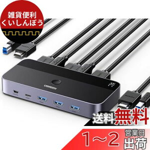 UGREEN KVMؑ֊ 21o KVM ؂ւ 4K@60Hz HDMI KVMXCb` hCosv USB3.0 & USB C ؑ֊ L[{[h }EX j^[L USB ZN^[ AVZN^[