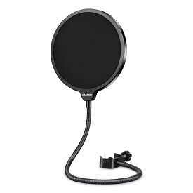 Aokeo ポップガード ポップブロッカー マイクフィルター Wフィルター ノイズ防止 Pop Filter Double screen mesh 正規品