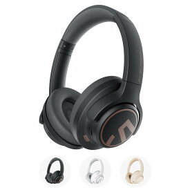 SOUNDPEATS(サウンドピーツ) Space ワイヤレス ヘッドホン Bluetooth 5.3 アクティブノイズキャンセリング マルチポイント対応 最大123時間連続再生 軽量 折りたたみ可能 専用アプリ対応 ヘッドホン 有線/無線 (ブラック)