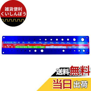 ダイドーハント (DAIDOHANT) (規格判定機器) ねじチェッカー (ボルト・小ネジ用) 青 ブルー (縦) 100 x (横) 470mm (1個入) 92600