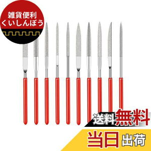 Bestgleミニダイヤモンドヤスリ 10本組 ヤスリセット金工用ヤスリ 金属用研磨ヤスリ 鉄工用ヤスリ 丸/半丸/平/角/三角 木工用ヤスリ DIY研磨用ツール 2mmx100mm