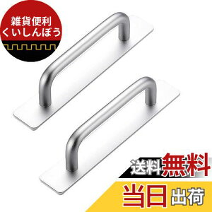 BTtime ドア取手 粘着ドアハンドル 2個入 両面テープ式 引戸用取手 アルミニウム合金 自己粘着式 便利グッズ 取り付けが簡単 DIY 金具 引き戸開閉補助 窓/網戸/引き出し/戸棚/ドア用