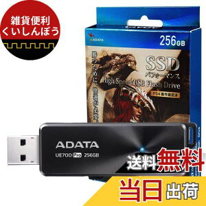 ADATA SSD ptH[}X 256GB nCXs[h USB tbVhCu UE700 Pro őǍxF360MB/b PS4 [J[mF ubN AUE700PRO256GSSDP