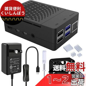 GeeekPi Raspberry Pi 4P[XRaspberry Pi 4 5V 3.6A USB-Cd PSE擾 A_v^[+ 40x40x10mm PWMpt@+ 4̃q[gVNARaspberry Pi 4 Model bɓK