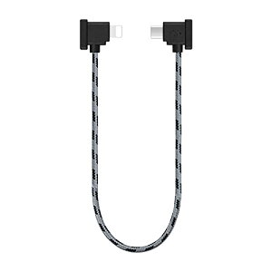 YAAAM RC-N1 ���M�@�p 30cm USB�P�[�u�� Lightning for DJI Mavic 3�^Mini3 Pro�^Mini 2�^Air 2S�^Mavic Air 2 (USB�P�[�u���P�i, �y�O���[�zLightning)