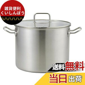 ベストコ(Bestco) 寸胴鍋 サテン 26cm エコーズ 軽い 見える ステンレス ガラス蓋付 IH対応 ND-6347