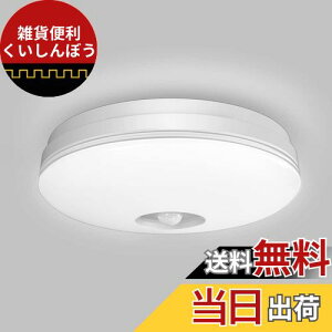 POOPEE LEDセンサーライト 小型 人感センサー付 シーリングライト 4畳 照明器具 玄関 廊下灯 10W消費電力 60W相当 1100lm 天井 取付簡単 昼白色 日本語説明書
