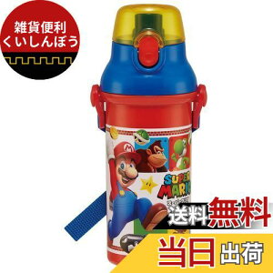 スケーター(Skater) 水筒 480ml スーパーマリオ 23 子供用 抗菌 プラスチック製 日本製 PSB5SANAG-A
