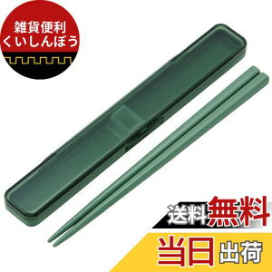 スケーター(Skater) 箸 箸箱 セット セージグリーン 18cm 抗菌 大人用 日本製 ABC3AG-A