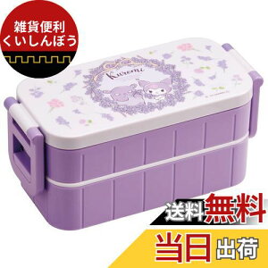 スケーター(Skater) 弁当箱 クロミ フラワーリース サンリオ 600ml 抗菌 2段 女性用 日本製 YZW3AG-A