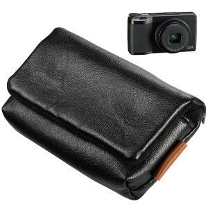 �y���������zYullmu �f�W�J���P�[�X �R���f�W�P�[�X RICOHGR3 GR3x GR2 / rx100 / DSC-RX100M7 / ZV1 / XF10�ȂǓK�p �J�����P�[�X���^ PU���U�[ �}�O�l�b�g�J�� �F�FM-�u���b�N