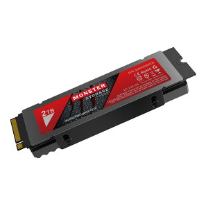 �y���������zMonster Storage NVMe SSD PCIe Gen 4x4 PS5�m�F�ς� M.2 Type 2280 ���� SSD 3D TLC �������K�i ���[�J�[5�N �T�C�Y�F2TB