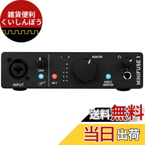 �y���������zArturia �A�[�g���A ���y����\�t�g�t�� �|�[�^�u���E�I�[�f�B�I�C���^�[�t�F�C�X MiniFuse �F�F�u���b�N