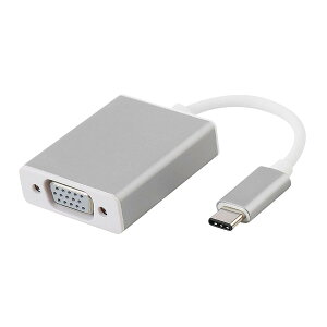 �y���������zUSB C VGA �ϊ� �A�_�v�^ Type-C D-sub 1920x1080 (Thunderbolt 3 RGB�ƌ݊���) Macbook 2017/2016/2015�ASamsung Galaxy S8/S8+�ALenovo Yoga�AChromebook Pixel�ȂǑΉ� �F�F�V���o�[