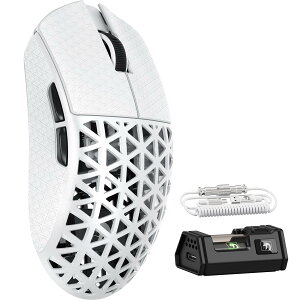 �y���������zMAMBASNAKE M5Ultra �Q�[�~���O�}�E�X 8K �J�[�{���t�@�C�o�[�}�E�X ���� �L�� ���C�����X �y�� PAW3950MAX�Z���T�[ Nordic52840�R���g���[���[ 8000Hz�|�[�����O���[�g �ő�42000DPI 3���[�h Blue