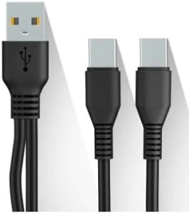 �y���������zSound Wave �y �[�d Type C ��҃P�[�u�� �z 1�{�� USB�[C �X�}�z �^�u���b�g��2�䓯���ɏ[�d TypeC Y���P�[�u�� ����P�[�u�� 2 in1 USB�P�[�u�� + �V���R���� USB-A �ی� �h�o �J�o�[ F.Wave �I