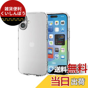 �y���������z�G���R�� iPhone 16 Plus �P�[�X �N���A �ϏՌ� �Ռ��z�� �\�t�g �X�g���b�v�z�[���t�� 4�p�G�A�[�N�b�V���� �X�g���b�v�z���_�[�V�[�g�t TOUGH SLIM LITE �N���A PM-A24BTSLUCCR �F�F�N��