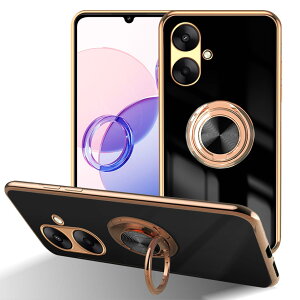 �y���������zLuFiYa �P�[�X �����O�t�� �J�o�[ TPU�f�� �X�^���h�@ �X�}�z�P�[�X �y�� �ϏՌ� ���� �C�菝�h�~ �����h�~ �ԍڃz���_�[ 360°��] �P�[�X �F�F�u���b�N�A�T�C�Y�FXiaomi Redmi 13C