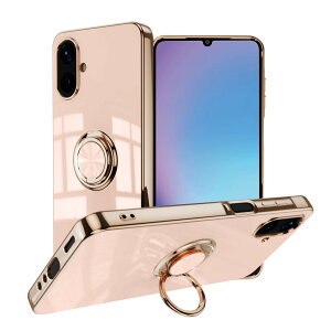 �y���������zLuFiYa �P�[�X �����O�t�� �J�o�[ TPU�f�� �X�^���h�@ �X�}�z�P�[�X �y�� �ϏՌ� ���� �C�菝�h�~ �����h�~ �ԍڃz���_�[ 360°��] �P�[�X �F�F�s���N�A�T�C�Y�FSamsung Galaxy A25 5G