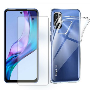 �y���������z�y1+1�z for Xiaomi Redmi Note 10T A101XM / Redmi Note 10 JE XIG02 �K���X�t�B����+�P�[�X �N���A �K���X�t�B���� �_�� �M�A�N�I�X�Z���X �ϏՌ� �K���X�t�C�����ی�t�� �����h�~ ��p�ی� �U