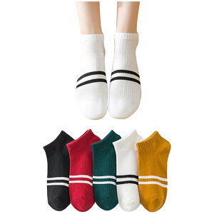 �y���������z[FASELE] �C�� �\�b�N�X���f�B�[�X �X�j�[�J�[�\�b�N�X ����Ԃ� ���̎q �� �ԕ� ���� �ʋC JK �ʋ� �ʊw �t�ďH�~�p 5���Z�b�g 22-25cm �F�F��{���C��5�_�Z�b�g�A�T�C�Y�FFree Size