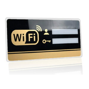 �y���������zHSOJ �T�C���v���[�g WiFi ���[�^�[ �W�� �Ŕ� �p�X���[�h �F�F�����`�@�u���b�N���S�[���h�A�T�C�Y�F20cmx10cm