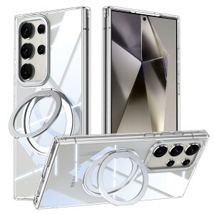 �y���������zGalaxy S24 Ultra �p �P�[�X Magsafe�Ή� �M�����N�V�[s24�E���g�� / docomo SC-52E / au SCG26 �J�o�[ 360°��]�X�^���h Uovon �X�}�z�P�[�X �g�уP�[�X ���C�����X�[�d �ԍڃz���_�[ �Ή� �X�g��