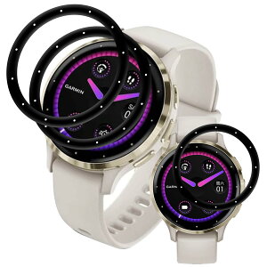 �y���������z�Ή� GARMIN(�K�[�~��) Venu 3S �t�B���� �y3���Z�b�g �S�ʕی�z PET������ �Y�f�@�� 3D�Ȗ� �K�[�~��Venu 3S �t���ی�t�B���� �������� �����ߗ� ���h�~ �L�Y�C���@�\ �����z�� �w��