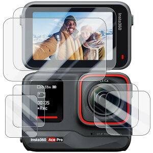 �y���������zWigsii�y6���z �Ή� Insta360 AcePro �p �t���ی�t�B���� �u���C����ʗp2�� + �T�u��ʗp2��+LED�ی�t�B����2���v���{AGC���Ɏq�f�ސ��A�d�x9H�A2.5D���H�A�ɔ��A�����ߗ��A�w��h�~�A