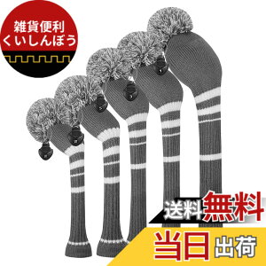 �y���������z�S���t �w�b�h�J�o�[ �Z�b�g�A5�́A�h���C�o�[�E�b�h�i460 cc�j1�t�F�A�E�F�CWood 2�ƃn�C�u���b�h�iUT�j2 ��d�w���҂݃X�^�C�� �F�FSteel Gray White Stripes