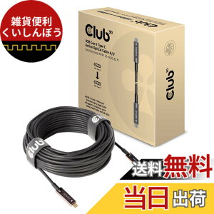 �y���������zClub 3D USB Gen2 Type C 10Gbps Cable �F�F���A�T�C�Y�F20m AOC�i�f���j