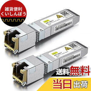 �y���������z10Gtek 10GBase-T SFP+���W���[��, 10G-T, 10G�J�b�p�[, RJ-45 SFP+ CAT.6a, �ő�30m, ���g�����V�[�o �F�Fx2�A�T�C�Y�F2����