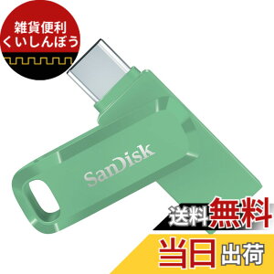 �y���������z�T���f�B�X�N USB�t���b�V���h���C�u 128GB (2-in-1 USB Type-C/A, �X�}�[�g�t�H��/�^�u���b�g/�p�\�R��/Mac �Ή�, �����o�b�N�A�b�v RescuePRO Deluxe�t��, ��) �F�FAbsinthe Green�B�A�T�C�Y�F128GB