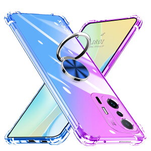 �y���������zXiaomi 11T/11T Pro �P�[�X �����O�t�� ���� �ϏՌ� TPU �N���A�P�[�X �ԍڃz���_�[�Ή� �S�ʕی� �V���I�~ �~�[ 11t pro�J�o�[ �����Y�ی� �y�� ���^ �Ռ��h�~ �J�[�}�E���g�z���_�[ ��