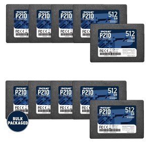 �y���������zPatriot P210 Parent Solid State Drive SSD �F�F�u���b�N�A�T�C�Y�F512GB 10 Pack Bulk Packaging